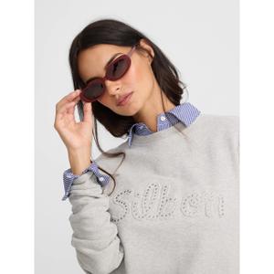 Sudadera de mujer de algodón con tachas Silbon image-3