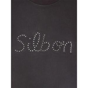 Sudadera de mujer de algodón con tachas Silbon image-2