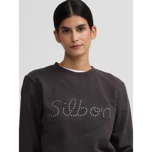 Sudadera de mujer de algodón con tachas Silbon image-3