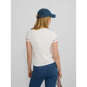 Bunt gesticktes Damen-T-Shirt im Ethno-Stil Silbon image-4