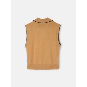 Wollwesten mit Hemdkragen für Frauen Silbon image-3