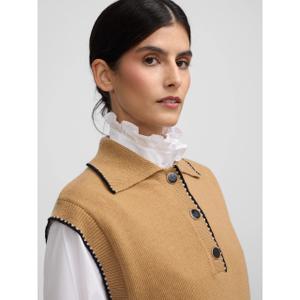 Wollwesten mit Hemdkragen für Frauen Silbon image-6