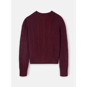 Women's cable knit cardigan Silbon image-1