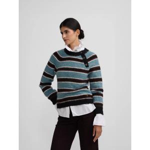 Knitted jumper with round neck and buttons for women Silbon image-5