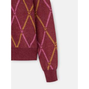 Damen-Cardigan mit Rauten-Racket-Muster Silbon Rebecca image-2