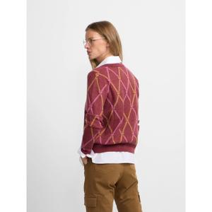 Damen-Cardigan mit Rauten-Racket-Muster Silbon Rebecca image-5