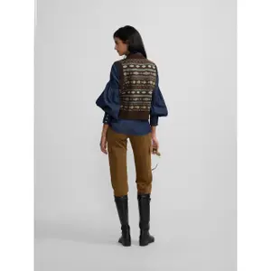 Pantaloni cargo a vita media donna Silbon image-3