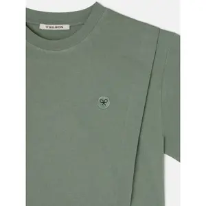 T-Shirt mit Schulterpolstern für Damen Silbon image-6