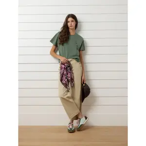 T-Shirt mit Schulterpolstern für Damen Silbon image-2