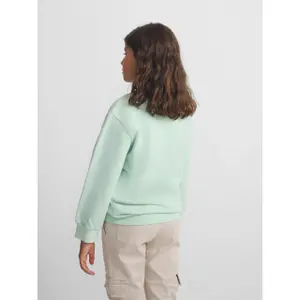 Fun and peace printed sweatshirt for girls Silbon image-5