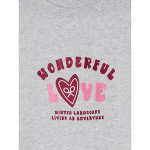 Wonderful Love Print Sweatshirt for Girls Silbon image-2