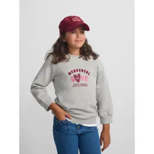 Wonderful Love Print Sweatshirt for Girls Silbon image-3