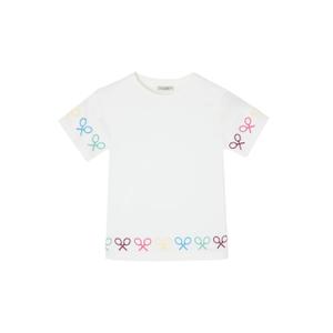 Girls' racket print T-shirt Silbon