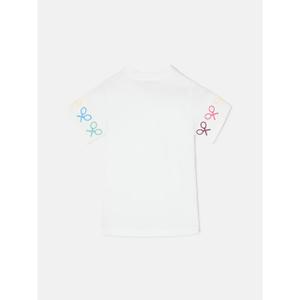 Girls' racket print T-shirt Silbon image-1