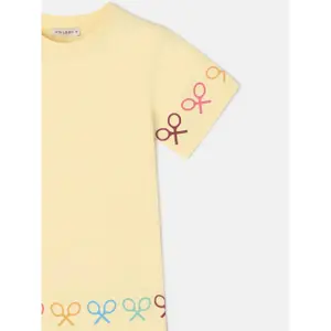 Girls' racket print T-shirt Silbon image-2