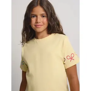 Girls' racket print T-shirt Silbon image-5