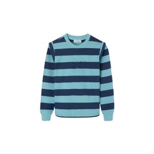 Striped shoulder pad sweatshirt for girls Silbon