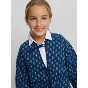 Padded jacket with a floral print for girls Silbon image-6