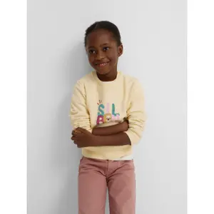 Multicolour printed girls' sweatshirt Silbon image-3