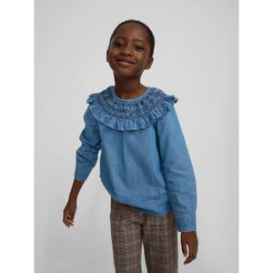 Denim shirt for girls Silbon image-4