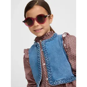 Braided denim vest for girls Silbon image-6