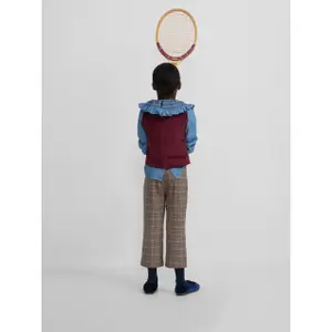 Classic corduroy vest for girls Silbon image-6