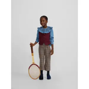 Classic corduroy vest for girls Silbon image-3