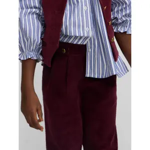 Straight Corduroy Trousers for Girls Silbon image-5