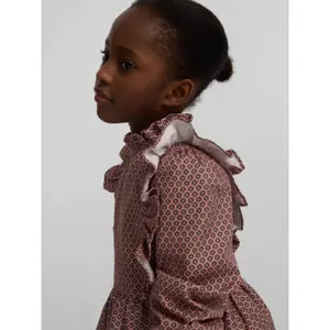 Girls' ethnic print shirt Silbon image-6