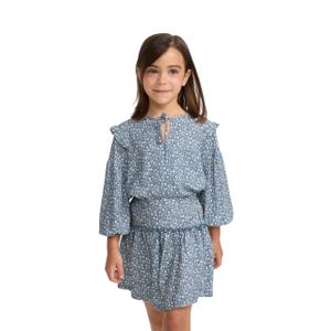 Girls' floral print blouse Silbon