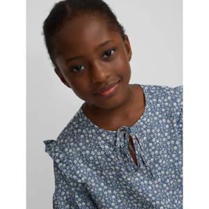 Girls' floral print blouse Silbon image-3