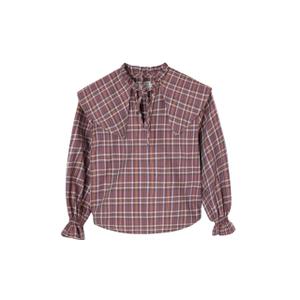 Girls' checked shirt Silbon