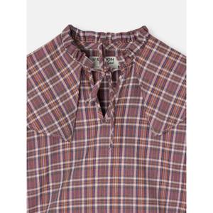 Girls' checked shirt Silbon image-2