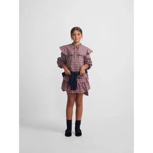 Girls' checked shirt Silbon image-4