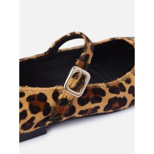 Animal print ballerinas for women Silbon image-3