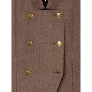 Damen gestreifter, kreuzgeknöpfter Blazer Silbon image-2