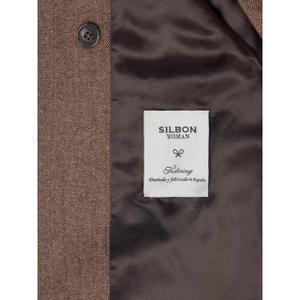 Damen gestreifter, kreuzgeknöpfter Blazer Silbon image-4