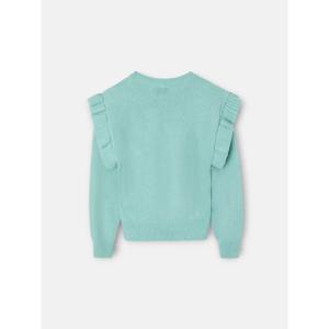 Girls' knitted round neck jumper Silbon image-1