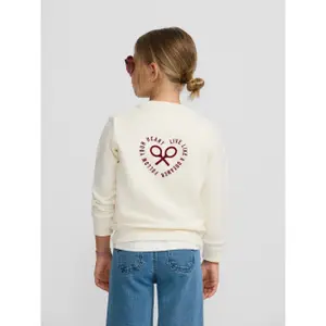 Embroidered heart motif sweatshirt for girls Silbon image-4