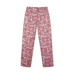 Damenhose mit Blumendruck Silbon