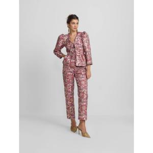 Damenhose mit Blumendruck Silbon image-5