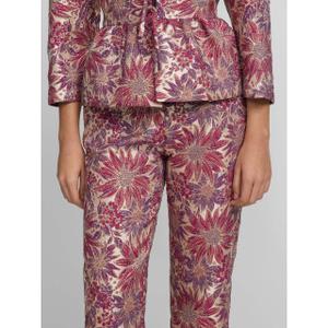 Damenhose mit Blumendruck Silbon image-6