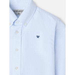 Children's long-sleeve striped oxford shirt Silbon image-2