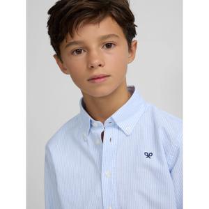 Children's long-sleeve striped oxford shirt Silbon image-4