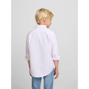 Striped long-sleeve oxford shirt for kids Silbon image-5