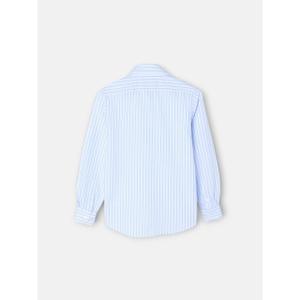 Striped long-sleeve oxford shirt for kids Silbon image-2