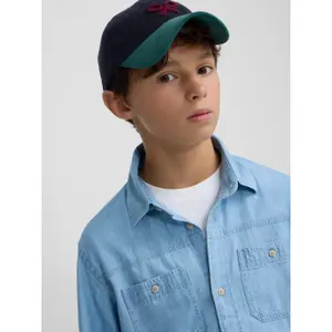 Children's long sleeve denim shirt Silbon image-5
