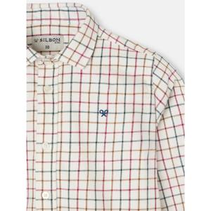 Children's two-tone checked long-sleeve shirt Silbon image-2