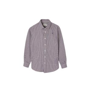 Children's two-tone checked long-sleeve shirt Silbon
