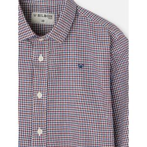 Children's two-tone checked long-sleeve shirt Silbon image-2